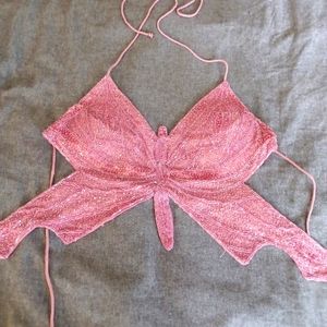 Sequin butterfly top